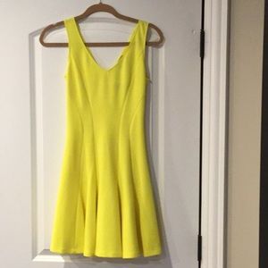 Yellow sleeveless dress